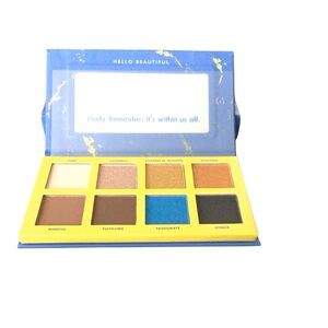 Chella divine purpose eyeshadow palette with 8 vibrant matte and pearl shades